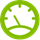 Green speedometer icon